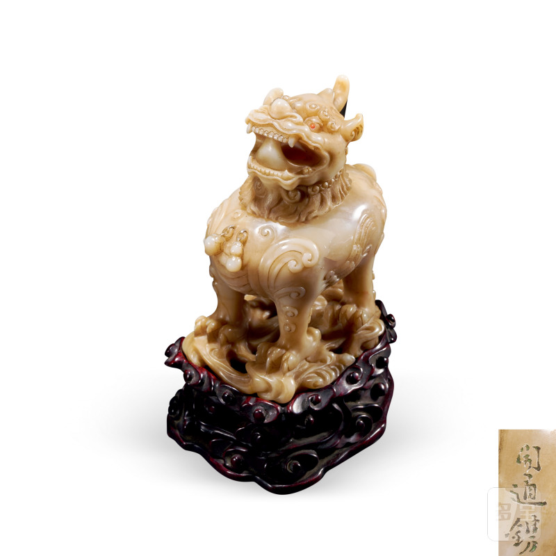 清 寿山石甪端香薰